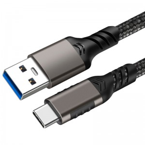 3.0 hard disk type-c date cable 10Gbps data USB3.2 fast charging nylon braided usb cable type c fast charging cable