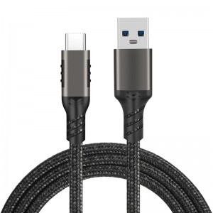 3.0 hard disk type-c date cable 10Gbps data USB3.2 fast charging nylon braided usb cable type c fast charging cable