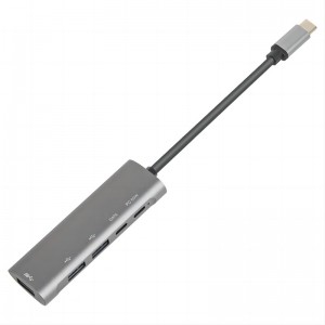 USB-C to PD HUB 5 in 1 Docking Station Type-C HUB Adapter