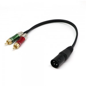 Cheap XLR Male to 2 x Phono RCA Plug Adapter Y Splitter Patch Cable 1 XLR Male 3 Pin to Dual RCA Male Plug Stereo Audio Cable