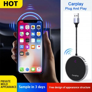 Portable Carplay Box 2 in 1 with USB Cable Carplay Converter Plug and Play