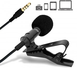 Microphone 3.5mm Jack Mini Wired Condenser Microphone Mic yaka mikrofonu for Smartphones Laptop micro cravate Live microphone