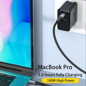 Pd 100W Usb 3.0 5A Fast charging Type C To Type C notebook charger Cable Support 10Gbps Transfer Speed For Macbook Pro Laptop