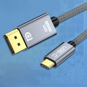 HD Adapter Cable USB 3.1 Type-C TO DisplayPort 1.4V 8K 60HZ 4K 144hz Adapter