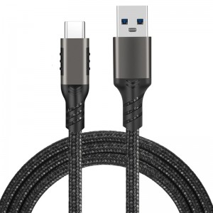 3.0 hard disk type-c date cable 10Gbps data USB3.2 fast charging nylon braided usb cable type c fast charging cable