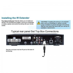 lcn Long Distance Ir Remote Mi Infrared Blaster Receiver Cable 3.5 Jack Plug Ir Extender Infrared Receiver Cable