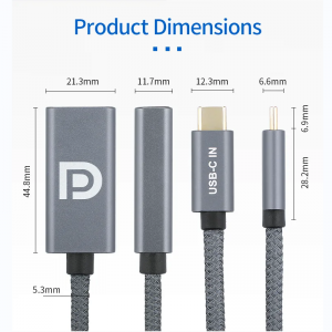 Type-C to DisplayPort Adapter 8K 60HZ USB3.1Gen2 10Gbps