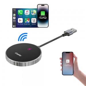 Portable Carplay Box 2 in 1 with USB Cable Carplay Converter Plug and Play