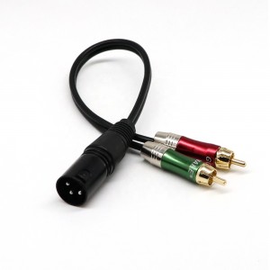 Cheap XLR Male to 2 x Phono RCA Plug Adapter Y Splitter Patch Cable 1 XLR Male 3 Pin to Dual RCA Male Plug Stereo Audio Cable