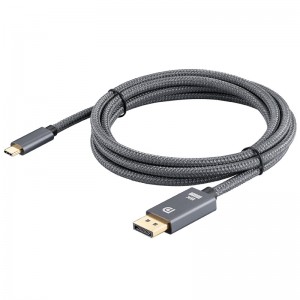 HD Adapter Cable USB 3.1 Type-C TO DisplayPort 1.4V 8K 60HZ 4K 144hz Adapter